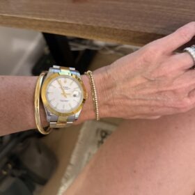 Datejust Two-Tone on beautiful wrist with bracelets