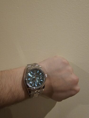 Superclone Rolex Sky-Dweller Mint green Dial 336934 Jubilee photo review