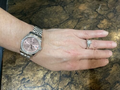 Replica Rolex Datejust Pink Dial 278384RBR 31 mm photo review
