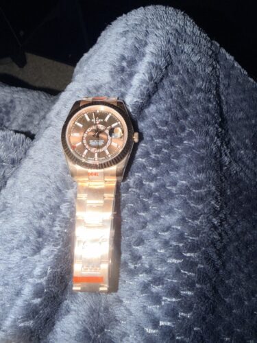 Replica Rolex Sky-Dweller Chocolate Dial 326935 photo review